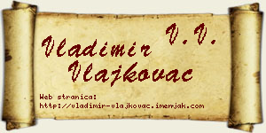 Vladimir Vlajkovac vizit kartica